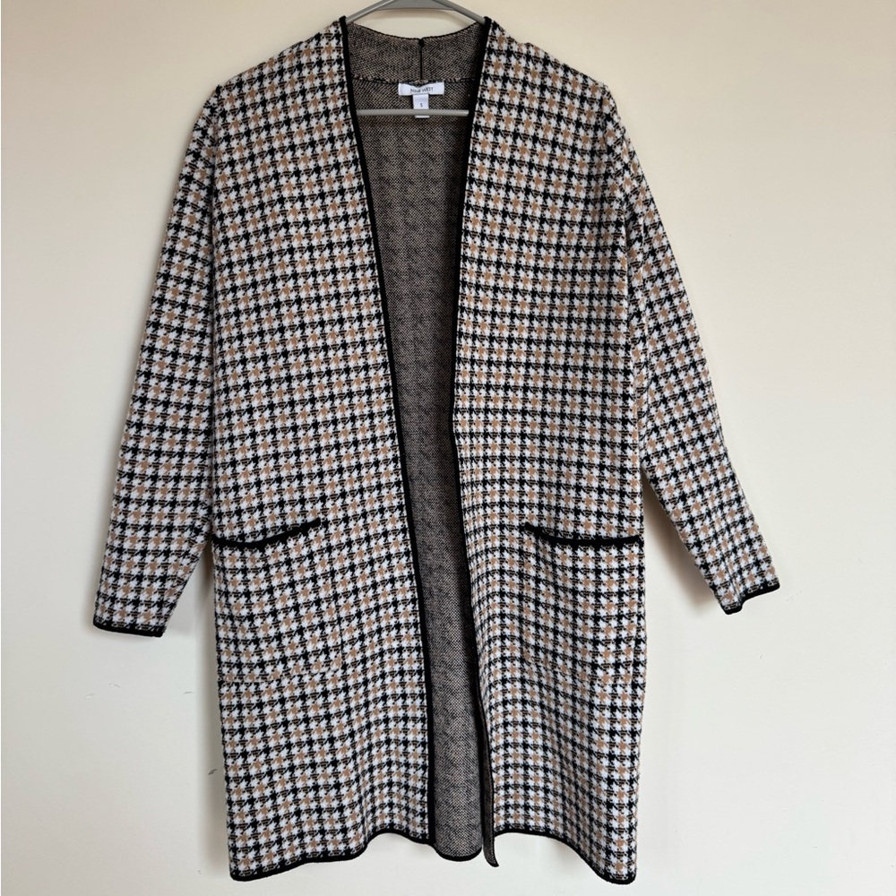 Women's Nine West Houndstooth Cardigan